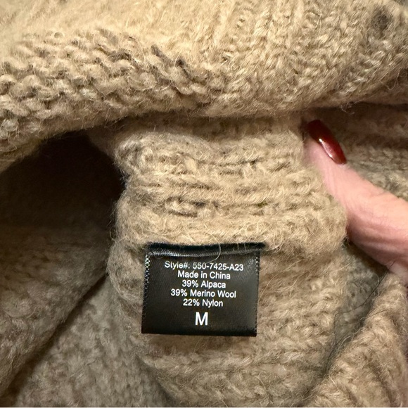 Jenni Kayne Cable Half Zip Sweater In Clove Wool Alpaca - Picture 13 of 15